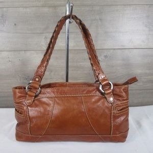 Fossil Brown Leather Shoulder Bag Tote